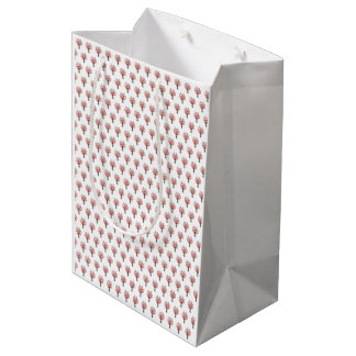 Sac Cadeau Moyen Bouquet de Sakura à l'aquarelle de fleurs de ceris