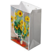 Sac Cadeau Moyen Bouquet de tournesols Claude Monet (Devant Angle)