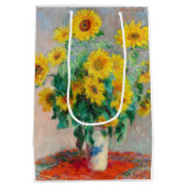 Sac Cadeau Moyen Bouquet de tournesols Claude Monet (Dos)