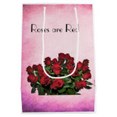 Sac Cadeau Moyen Bouquet of red roses (Dos)