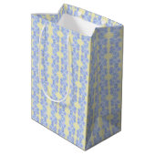 Sac Cadeau Moyen Bouquets bleus (Dos Angle)