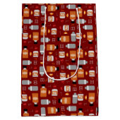 Sac Cadeau Moyen Bourbon Whiskey Motif (Dos)