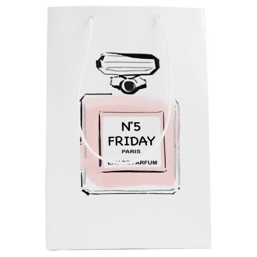 Sac Cadeau Moyen Bouteille de N5 vendredi Paris Parfume (Devant)