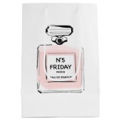 Sac Cadeau Moyen Bouteille de N5 vendredi Paris Parfume (Dos)