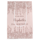 Sac Cadeau Moyen Boutons d'or rose (Dos)