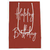 Sac Cadeau Moyen Bowling bal Anniversaire (Dos)