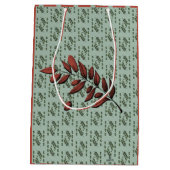 Sac Cadeau Moyen Branche d'olivier dans Olive (Dos)