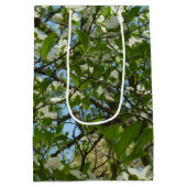 Sac Cadeau Moyen Branche of Dogwood Blossoms Spring Trees (Dos)