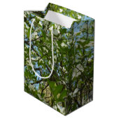 Sac Cadeau Moyen Branche of Dogwood Blossoms Spring Trees (Dos Angle)