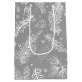Sac Cadeau Moyen Branches et pin 4 (Dos)