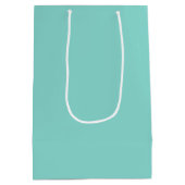 Sac Cadeau Moyen Bride et partie de douche bleue turquoise (Dos)