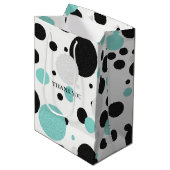 Sac Cadeau Moyen BRIDE Polka Dot Wedding shower Sprinkle Party (Devant Angle)