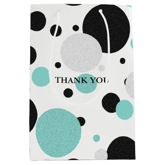 Sac Cadeau Moyen BRIDE Polka Dot Wedding shower Sprinkle Party (Devant)