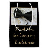 Sac Cadeau Moyen Bridesman merci (Devant)
