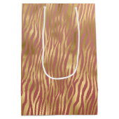 Sac Cadeau Moyen Broche d'or Red Zebra (Dos)