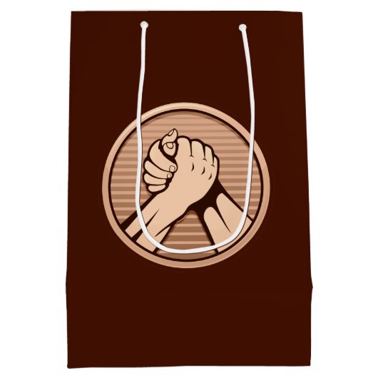 Sac Cadeau Moyen Bronze (Dos)