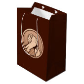 Sac Cadeau Moyen Bronze (Dos Angle)