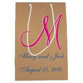 Sac Cadeau Moyen Bronze Lumière 3d Monogramme (Devant)