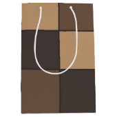 Sac Cadeau Moyen Brown Checkers (Devant)