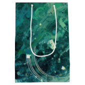 Sac Cadeau Moyen Bruit vert Abstrait (Dos)
