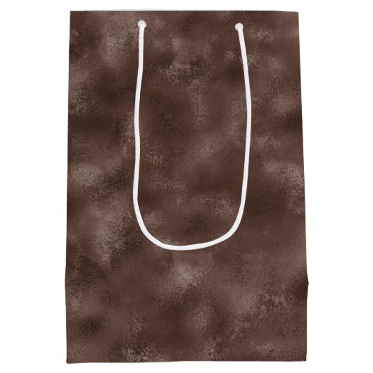 Sac Cadeau Moyen Brun Chocolat   (Dos)