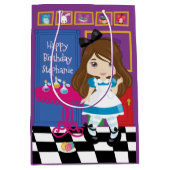 Sac Cadeau Moyen Brunette Alice - Buvez-Moi Sac-Cadeau Moyen (Devant)