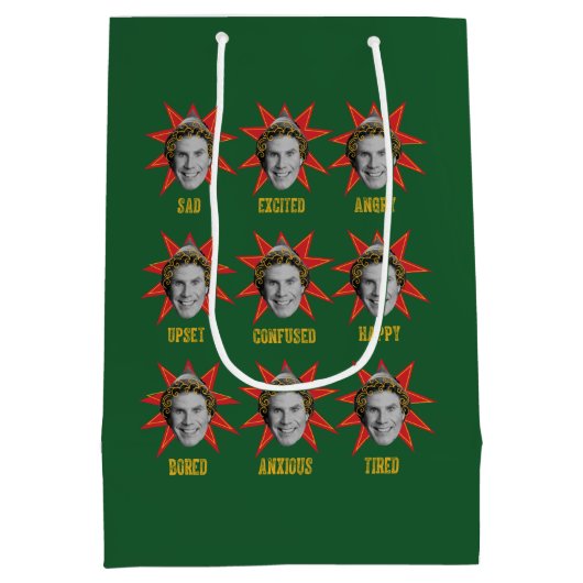 Sac Cadeau Moyen Buddy l'Elfe | Émotions (Dos)