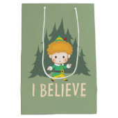 Sac Cadeau Moyen Buddy l'Elfe Je crois (Dos)