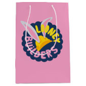 Sac Cadeau Moyen BUGS BUNNY BUILDERS™| Logo casque de chantier à fe (Devant)