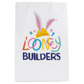 Sac Cadeau Moyen BUGS BUNNY BUILDERS™| Logo Casque Empilé (Devant)