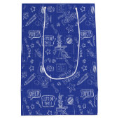 Sac Cadeau Moyen BUGS BUNNY BUILDERS™| Sketch Blueprint Pattern (Dos)