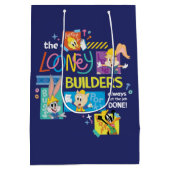 Sac Cadeau Moyen BUGS BUNNY BUILDERS™| The Looney Builders Collage (Dos)