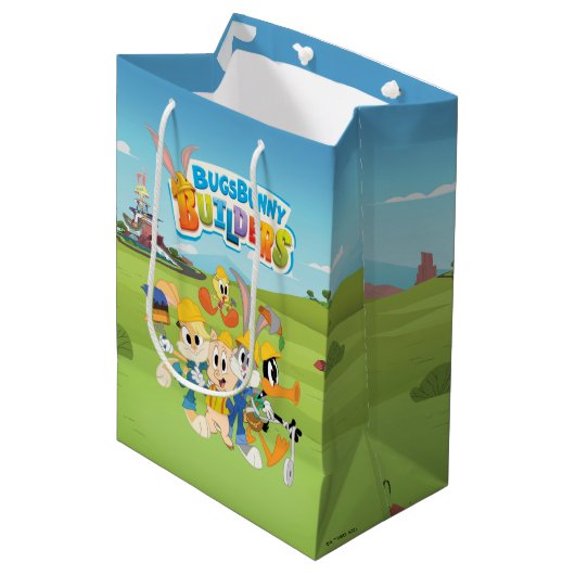 Sac Cadeau Moyen BUGS BUNNY BUILDERS™| The Looney Builders Group (Devant Angle)