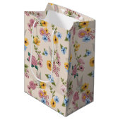 Sac Cadeau Moyen BUGS BUNNY™ Floral Embroidery Pattern (Devant Angle)
