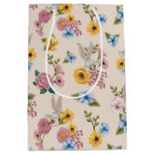 Sac Cadeau Moyen BUGS BUNNY™ Floral Embroidery Pattern (Devant)