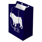 Sac Cadeau Moyen Bulldog Blue Golf (Devant Angle)