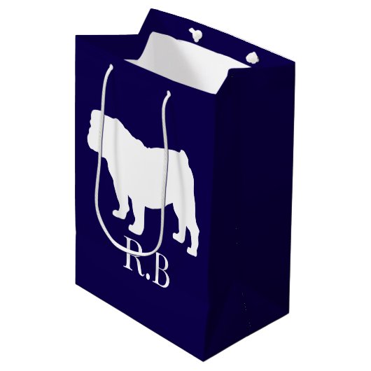 Sac Cadeau Moyen Bulldog Blue Golf (Devant Angle)