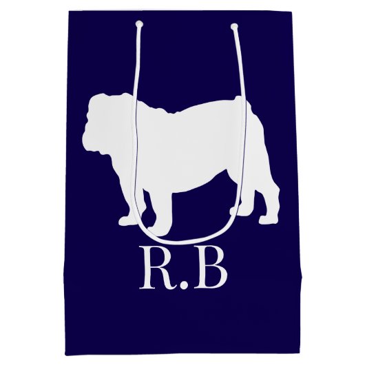 Sac Cadeau Moyen Bulldog Blue Golf (Dos)