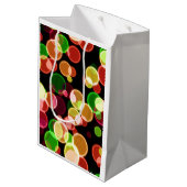 Sac Cadeau Moyen Bulles arc-en-ciel (Dos Angle)