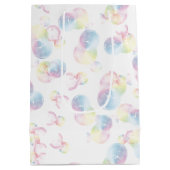 Sac Cadeau Moyen Bulles de savon d'anniversaire sur blanc (Dos)