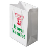 Sac Cadeau Moyen Buon Natale Italien Joyeux Noël coutume (Dos Angle)