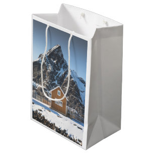Sac Cadeau Moyen Cabine jaune Lofoten