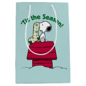 Sac Cadeau Moyen cacahuètes | 'C'est la saison! (Devant)