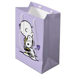 Sac Cadeau Moyen cacahuètes   Saint Valentin   Charlie Brown & Snoo