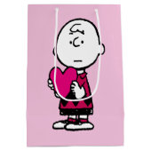 Sac Cadeau Moyen cacahuètes | Saint Valentin | Heart Charlie Brown (Dos)