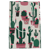 Sac Cadeau Moyen Cactus (Devant)