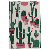 Sac Cadeau Moyen Cactus (Dos)