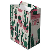 Sac Cadeau Moyen Cactus (Dos Angle)