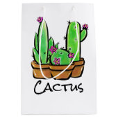 Sac Cadeau Moyen Cactus cactus cactus succulents (Devant)