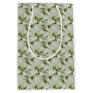 Sac Cadeau Moyen Cadeau d'anniversaire   Fleur de muguet sans coutu